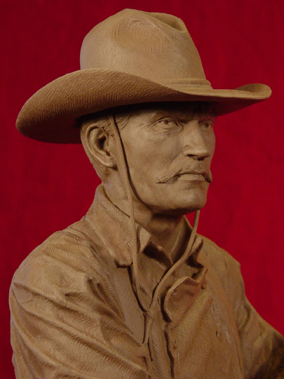 Tom Horn Clay Sculpture