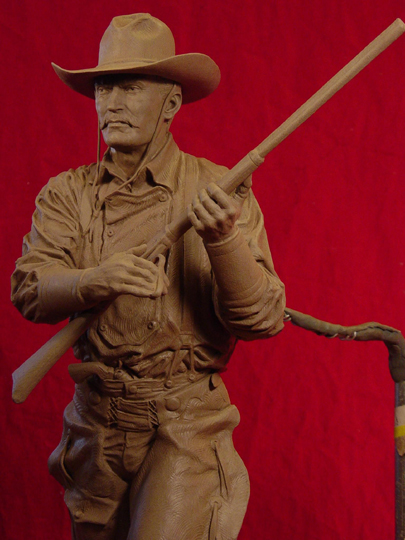 Tom Horn Clay Sculpture