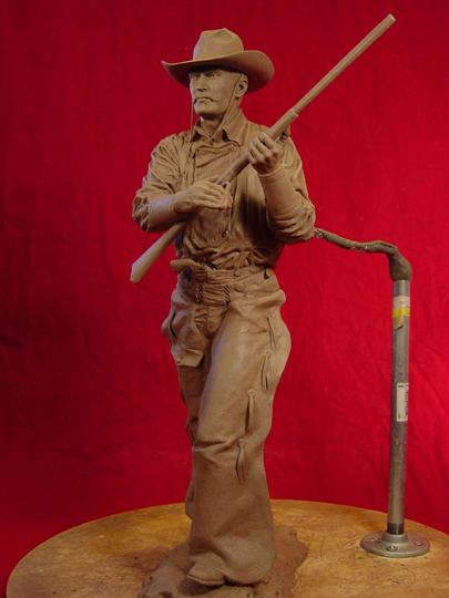 Tom Horn Clay Sculpture