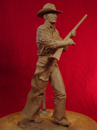 Tom Horn Clay Sculpture